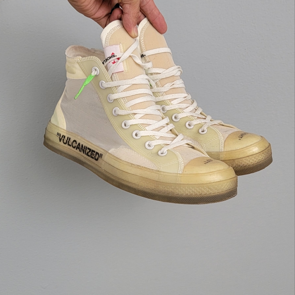 converse off white vulcanized legit size 11 used about 5 times and never cleaned